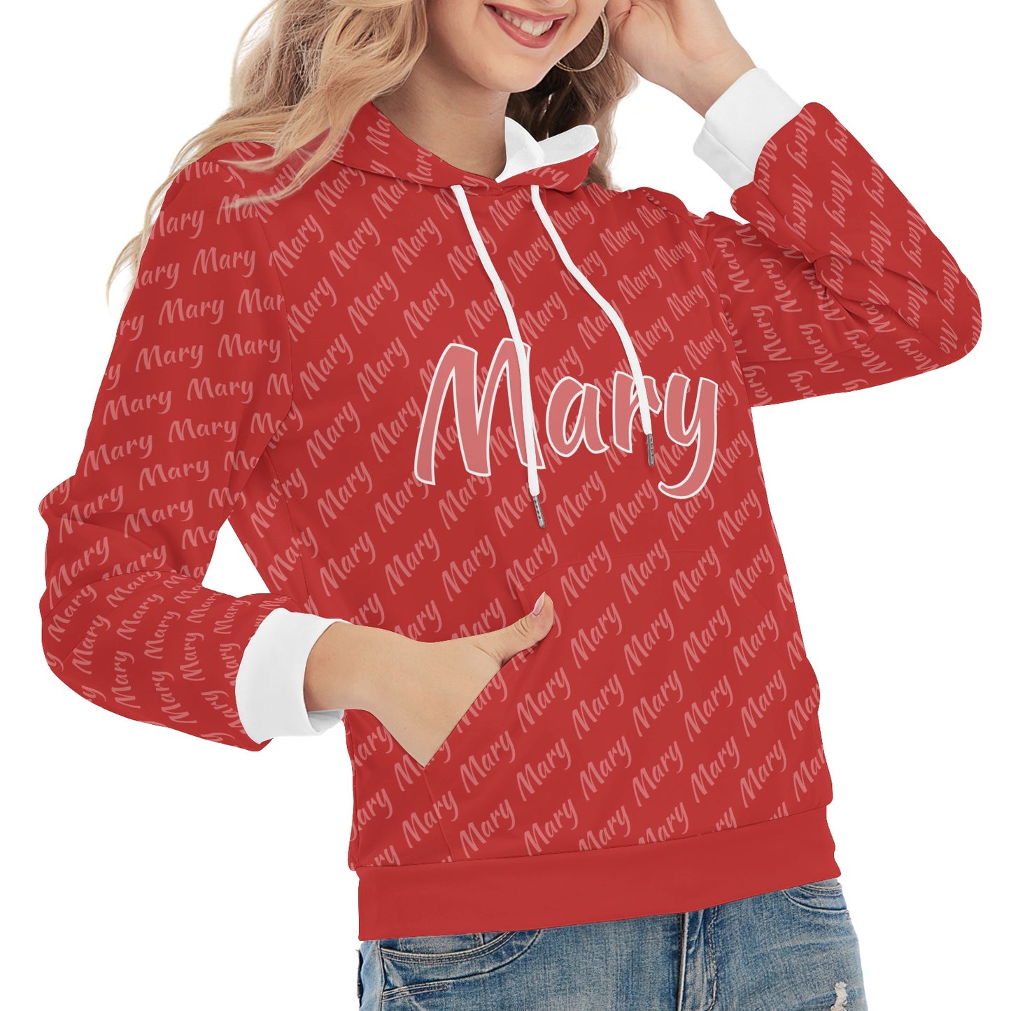 Red Unisex Heavy Blend Hoodie Custom Hoodie Design Your Own Personalized Hoodies for Women