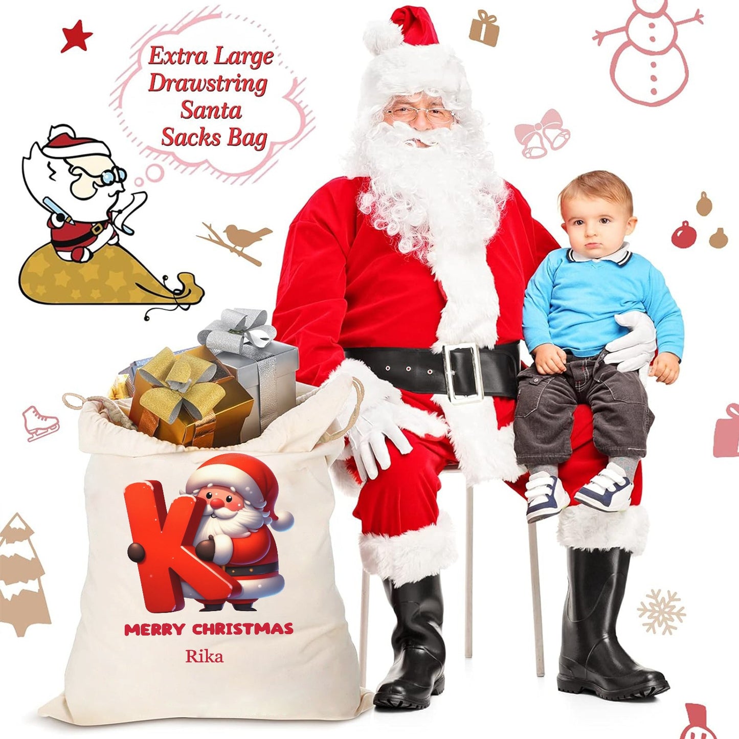 K Christmas Gift Bag 2024 Christmas Best Gift for Children
