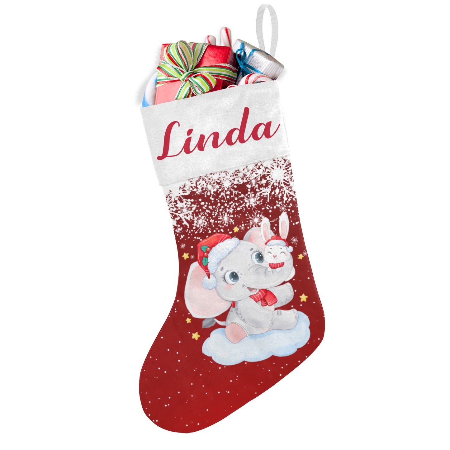 Red Christmas Elephant