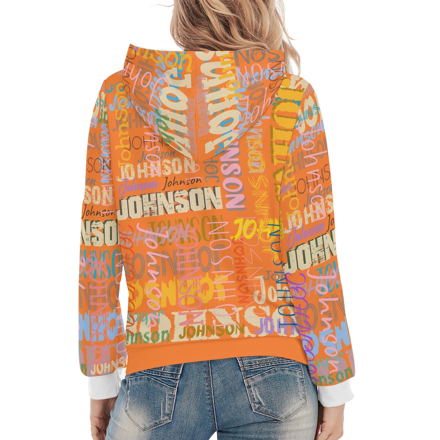 Orange Unisex Heavy Blend Hoodie Custom Hoodie Design Your Own Personalized Hoodies for Women