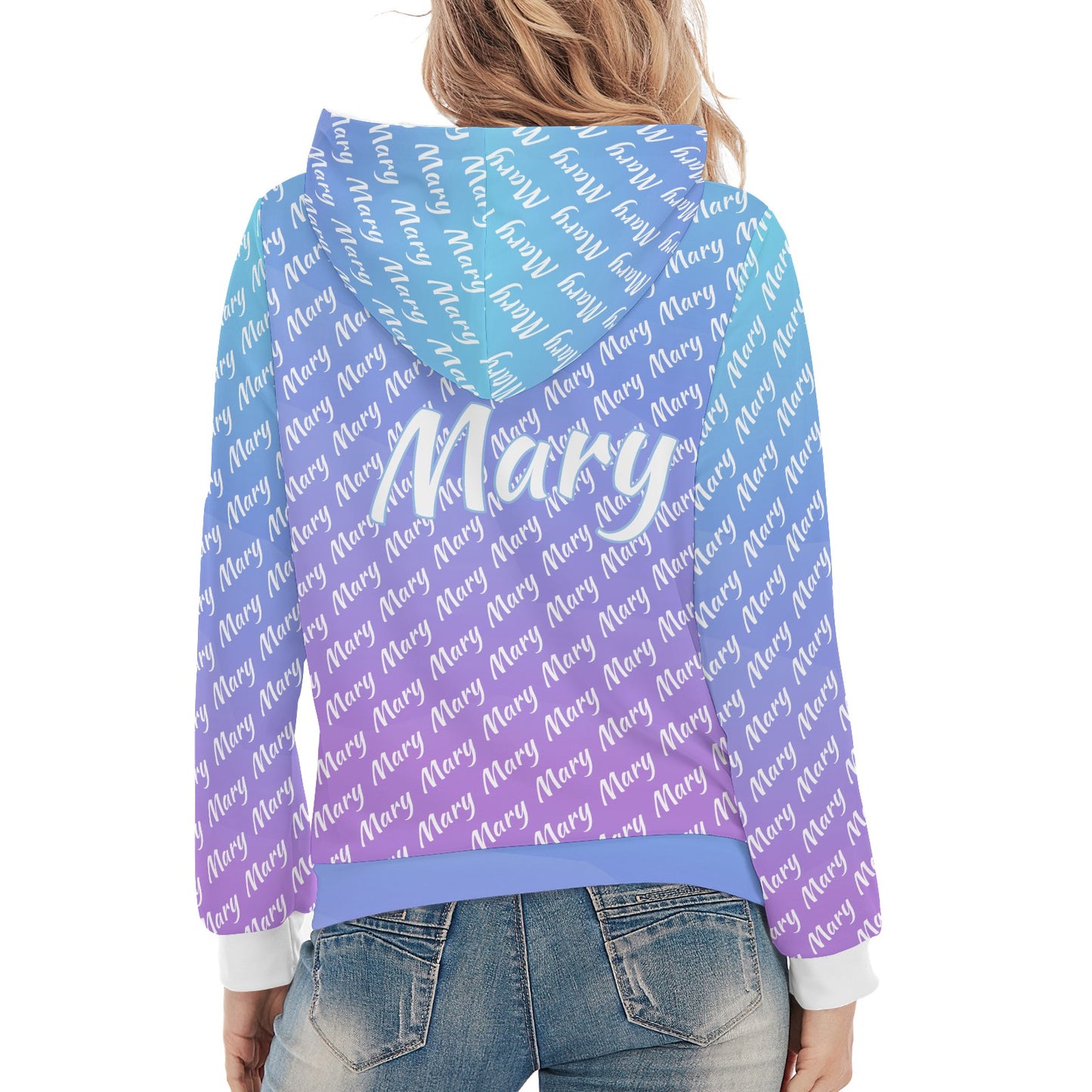 Blue Purple Unisex Heavy Blend Hoodie Custom Hoodie Design Your Own Personalized Hoodies for Women