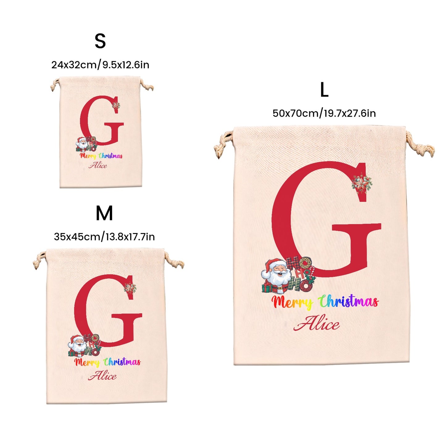 Christmas objects G Christmas Gift Bag 2024 Christmas Best Gift for Children