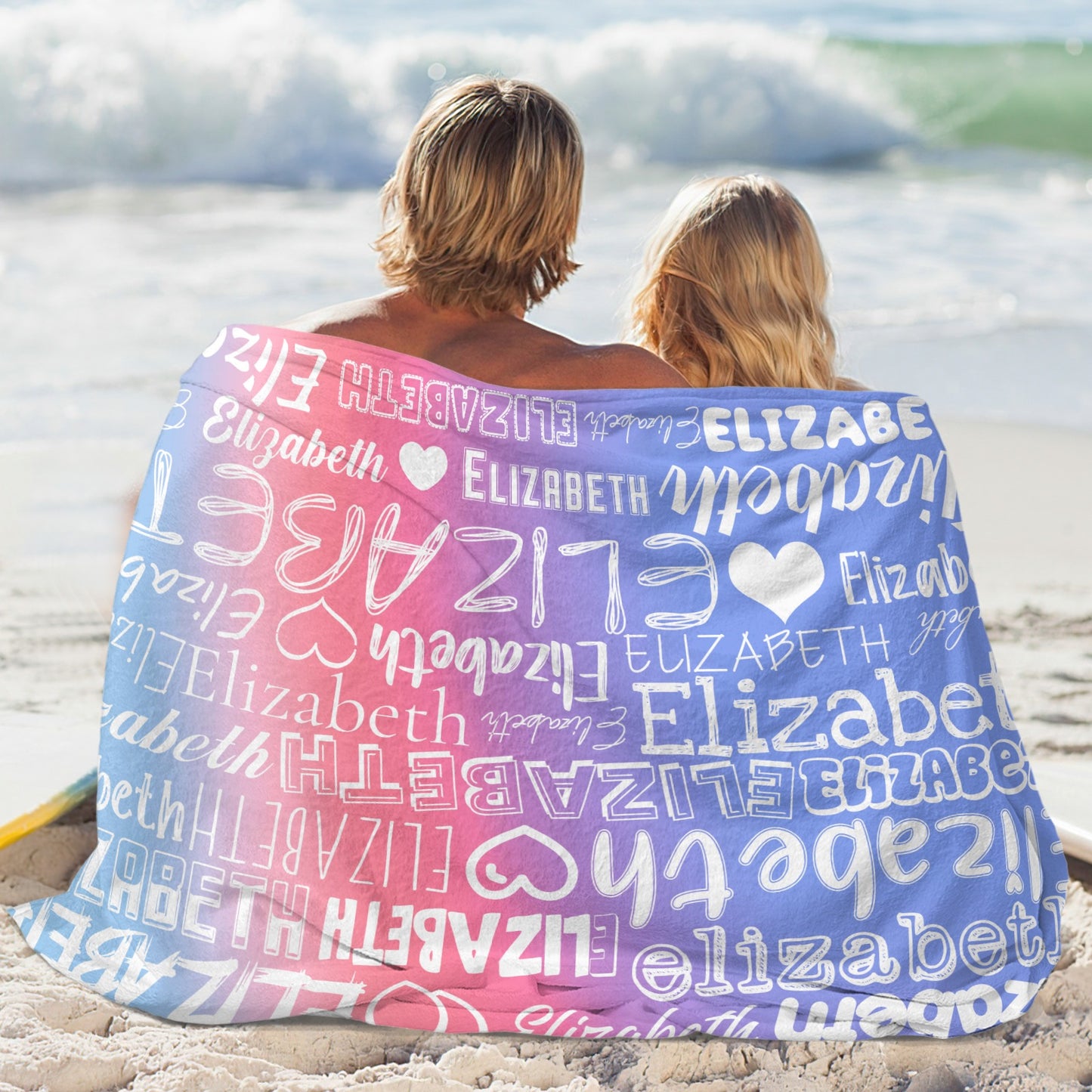 Purple Flannel Blanket Name Blanket Personalized Blanket for Adult Kids Flannel Customize Throw Blanket Custom