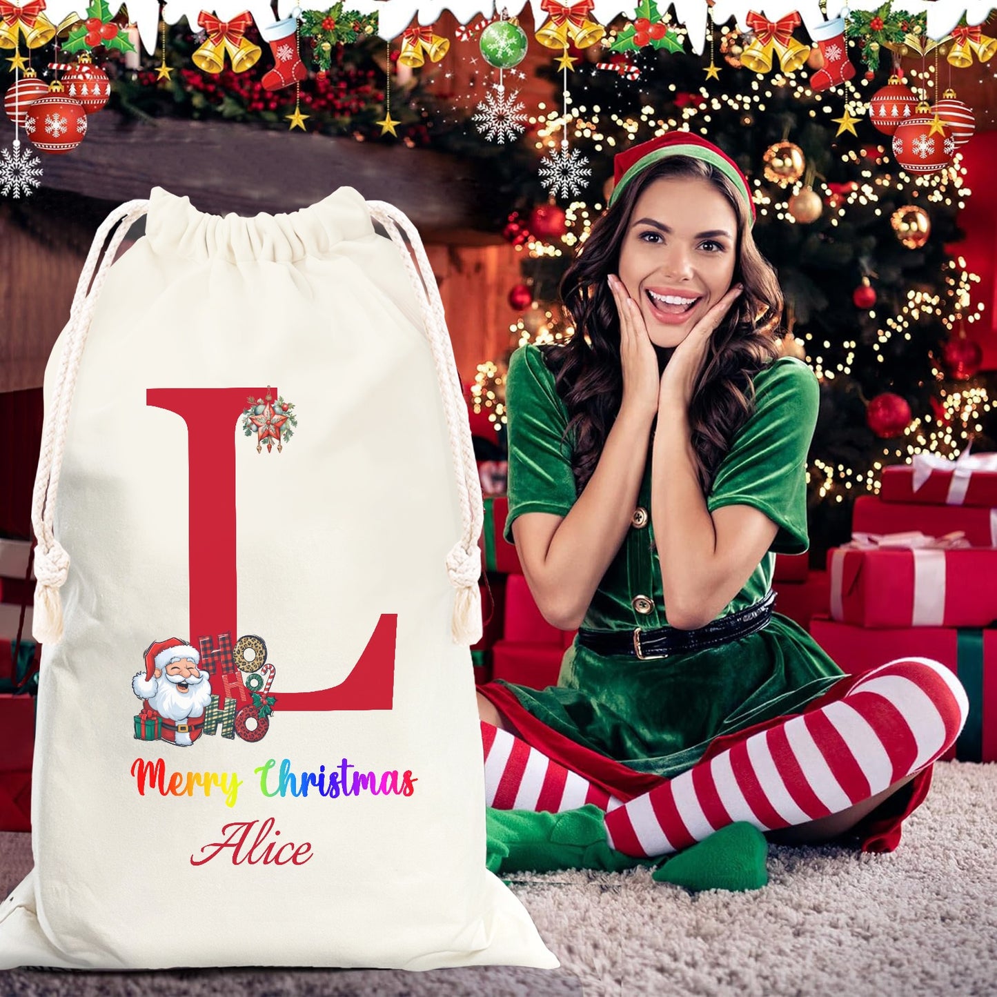 Christmas objects L Christmas Gift Bag 2024 Christmas Best Gift for Children