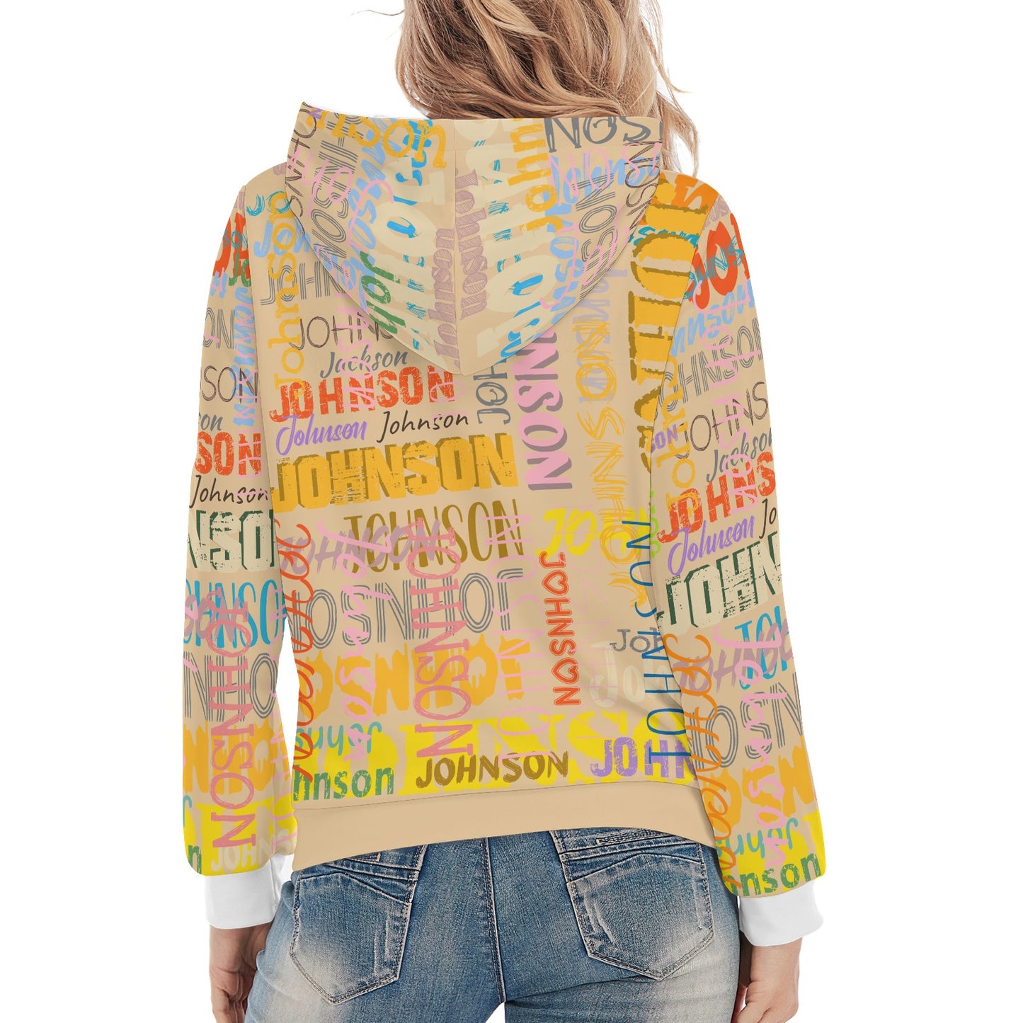 Light Yellow Unisex Heavy Blend Hoodie Custom Hoodie Design Your Own Personalized Hoodies for Women