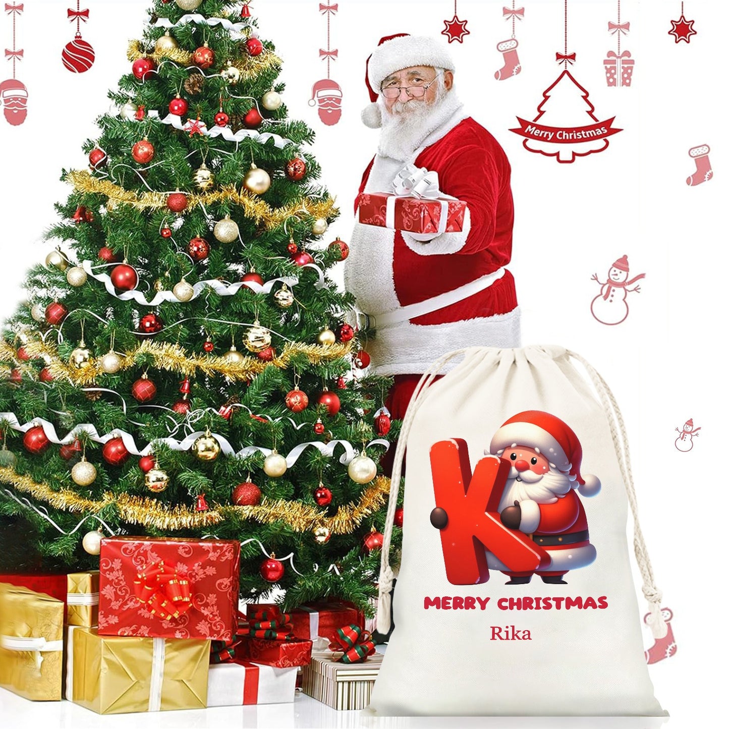 K Christmas Gift Bag 2024 Christmas Best Gift for Children