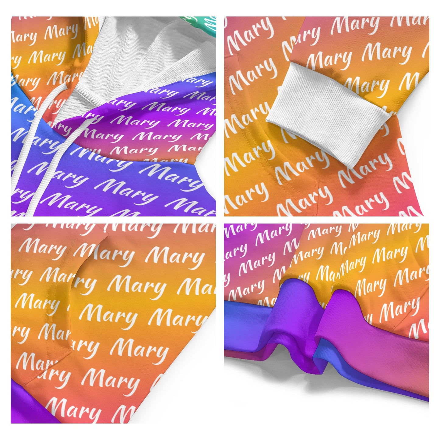 Rainbow Unisex Heavy Blend Hoodie Custom Hoodie Design Your Own Personalized Hoodies for Women