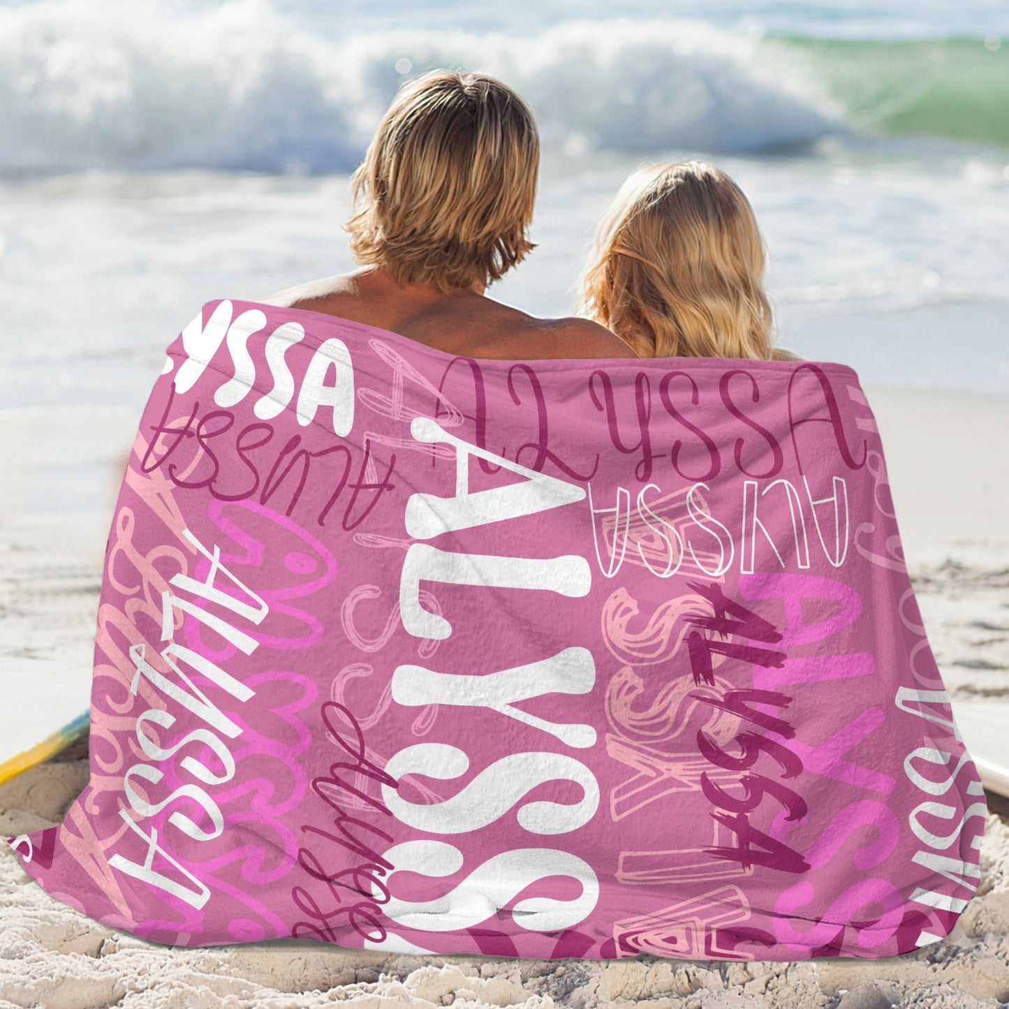 Plum Purple Flannel Blanket Name Blanket Personalized Blanket for Adult Kids Flannel Customize Throw Blanket Custom