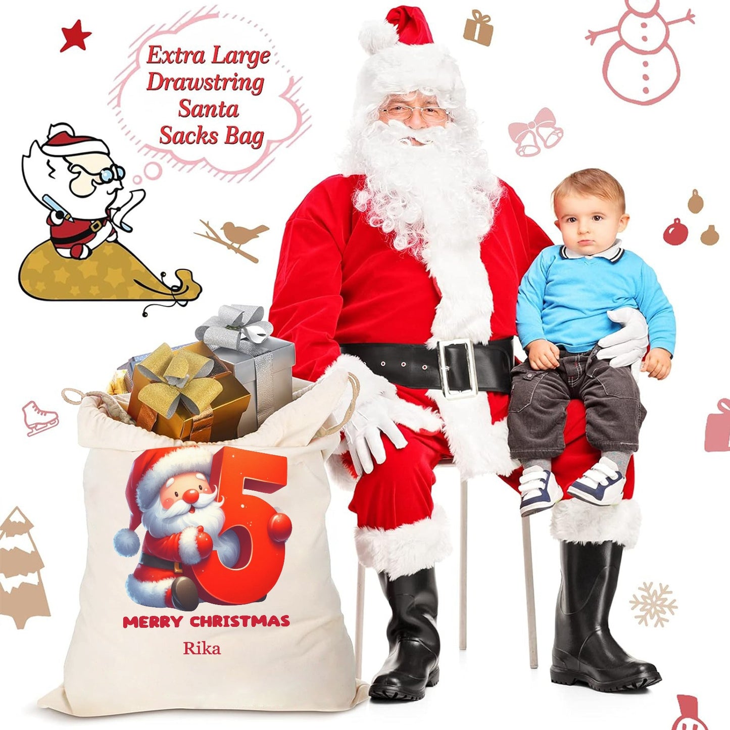 5 Christmas Gift Bag 2024 Christmas Best Gift for Children