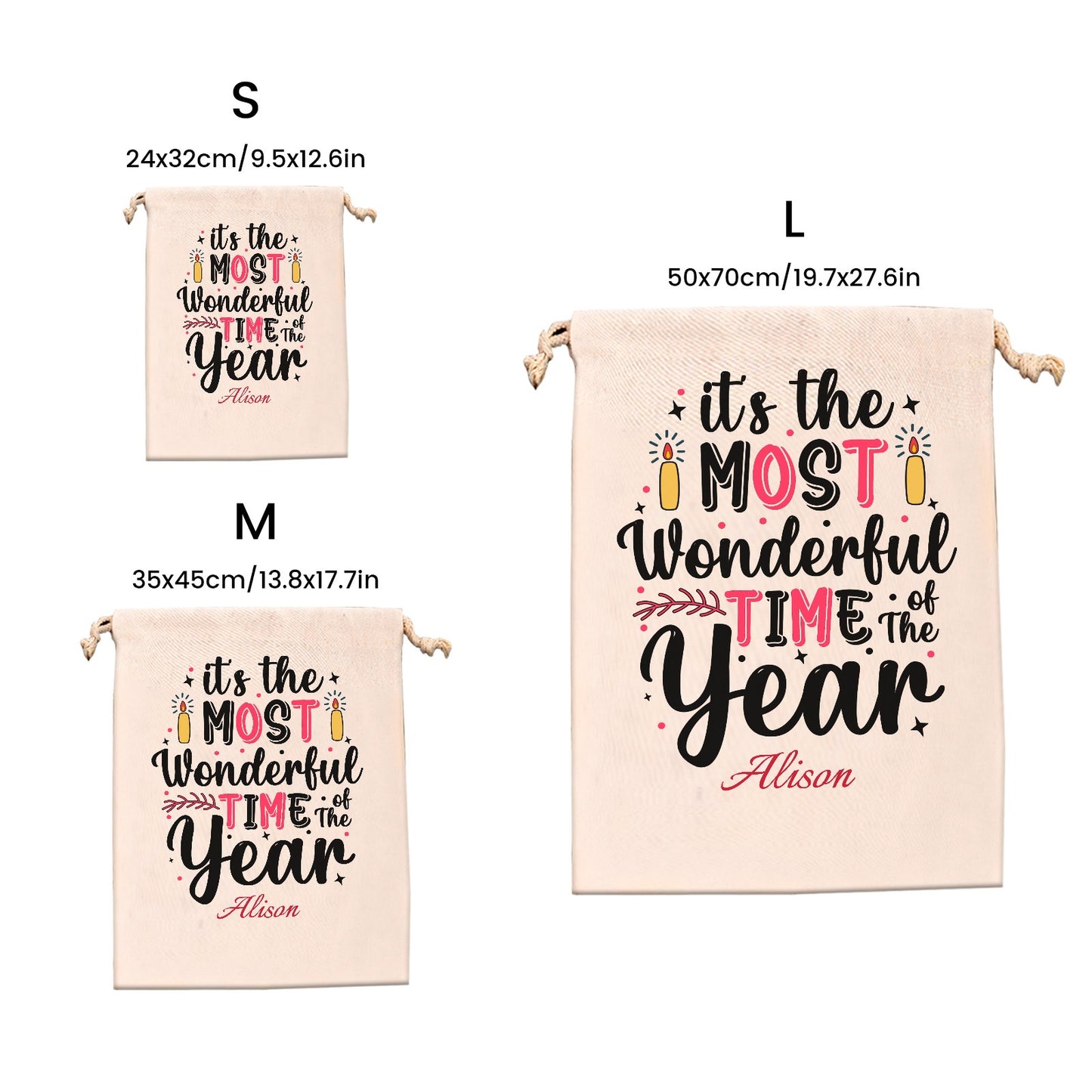 Its-the-most-wonderful-Time-2 Christmas Gift Bag 2024 Christmas Best Gift for Children