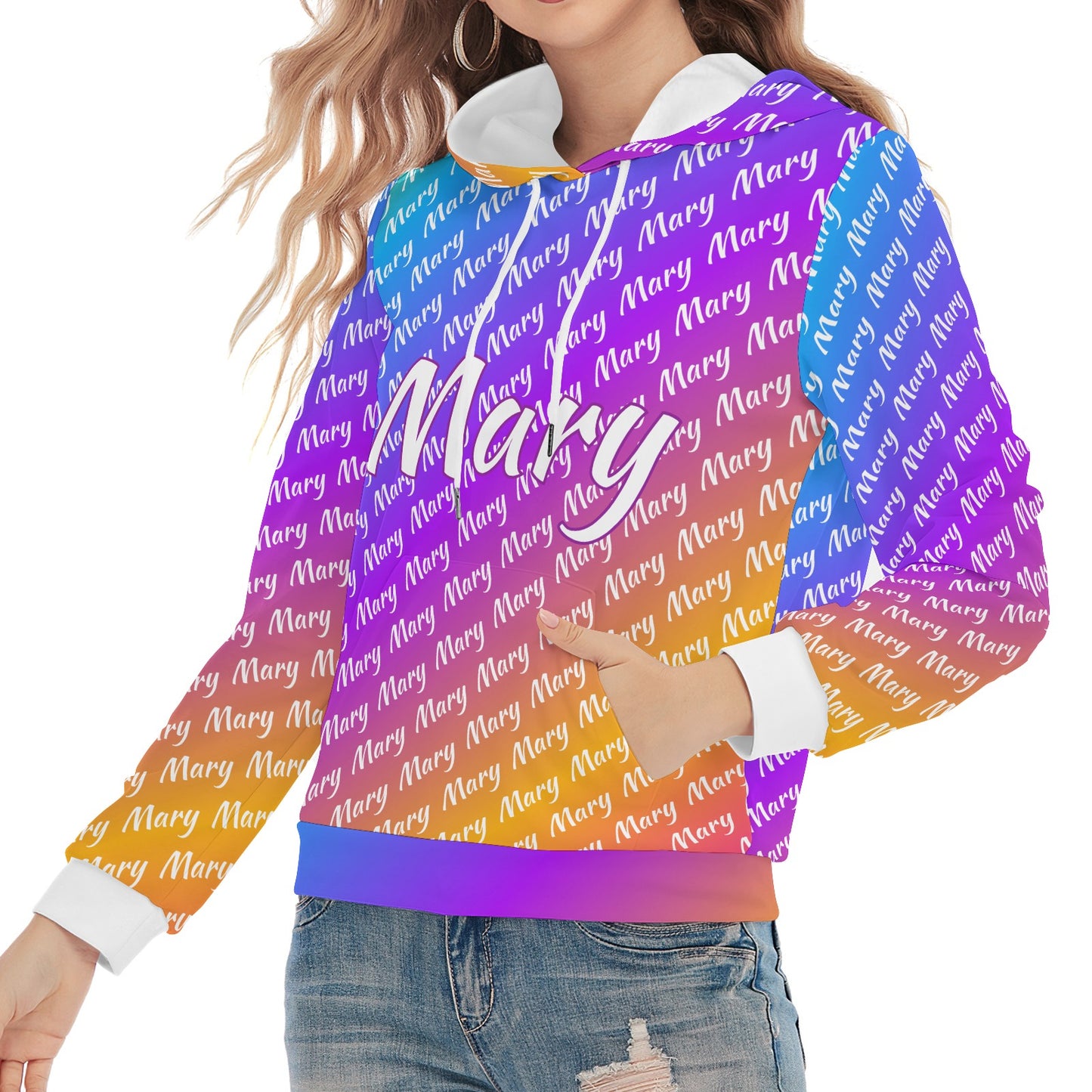 Rainbow Unisex Heavy Blend Hoodie Custom Hoodie Design Your Own Personalized Hoodies for Women