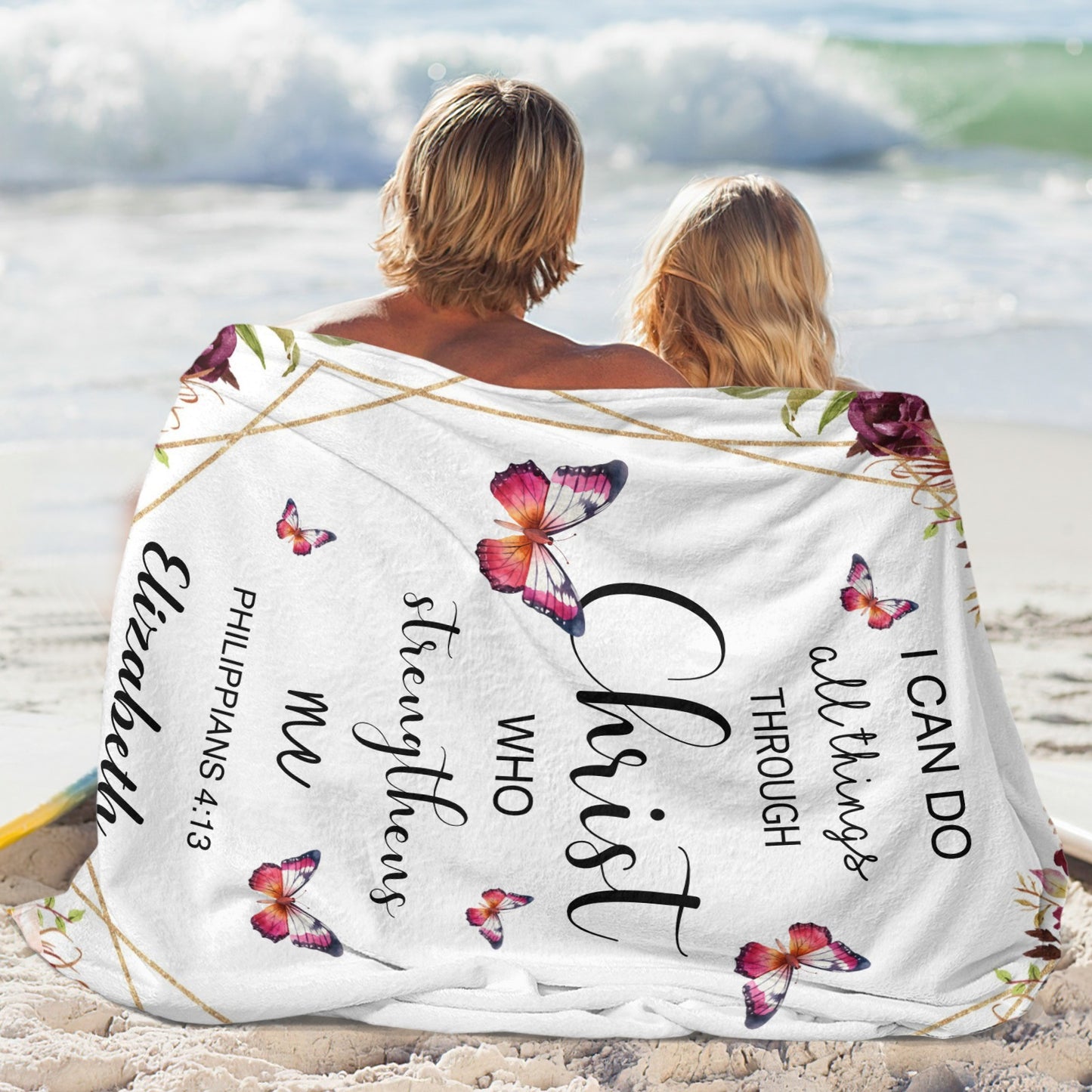 I Can Do Flannel Blanket Custom Name Blanket Gift for Men Women