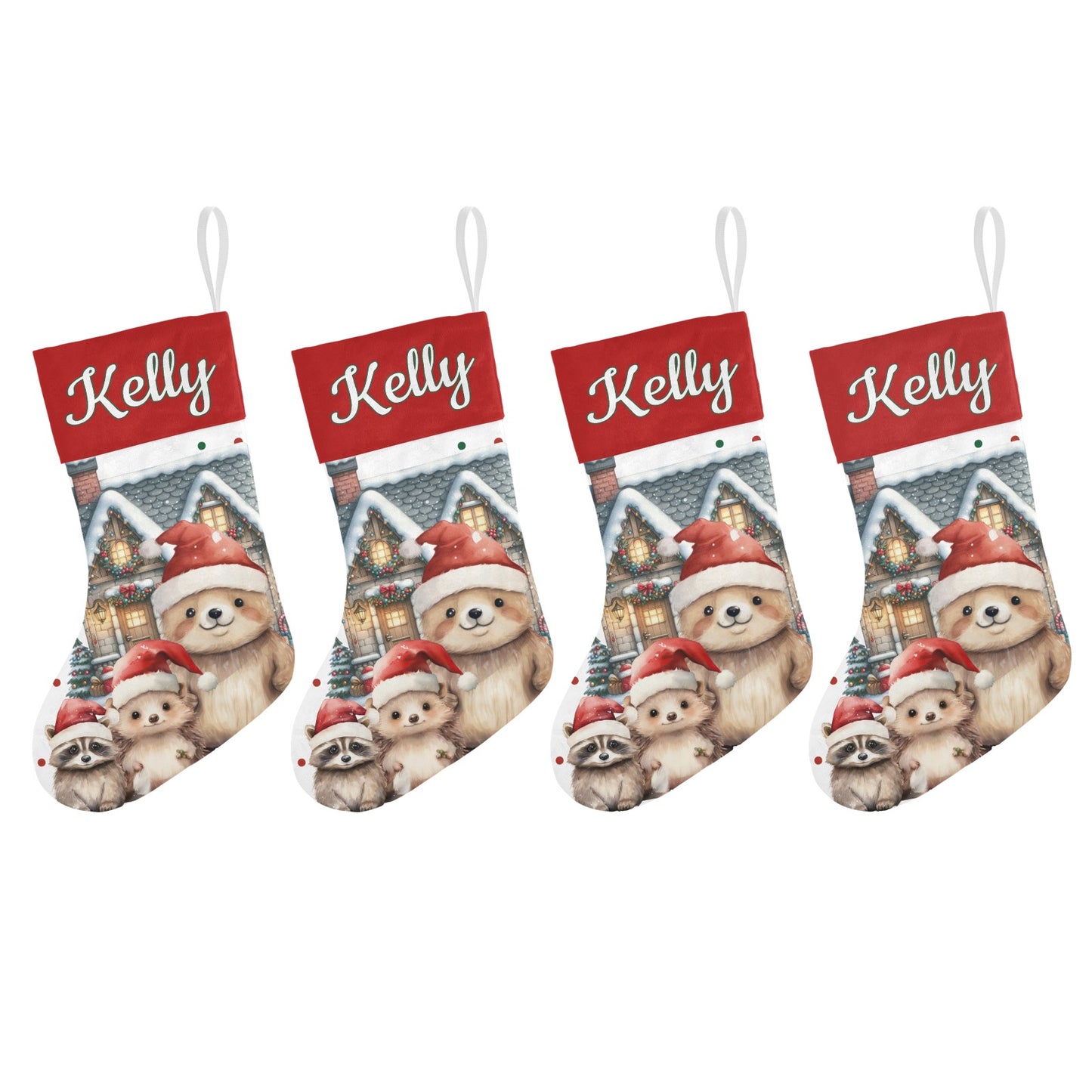 Butterfly Christmas Stocking Custom Name Santa Socks Gift
