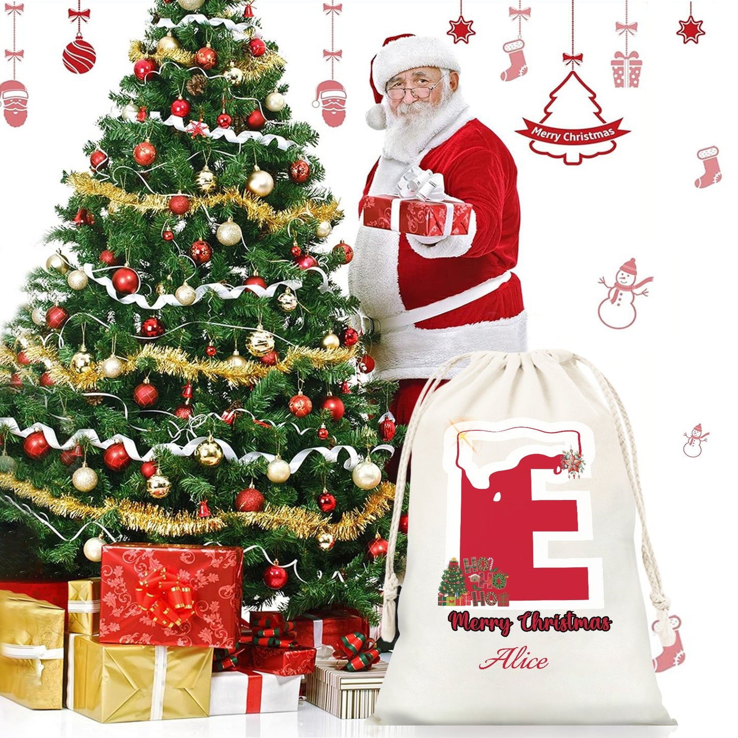 E Christmas Gift Bag 2024 Christmas Best Gift for Children