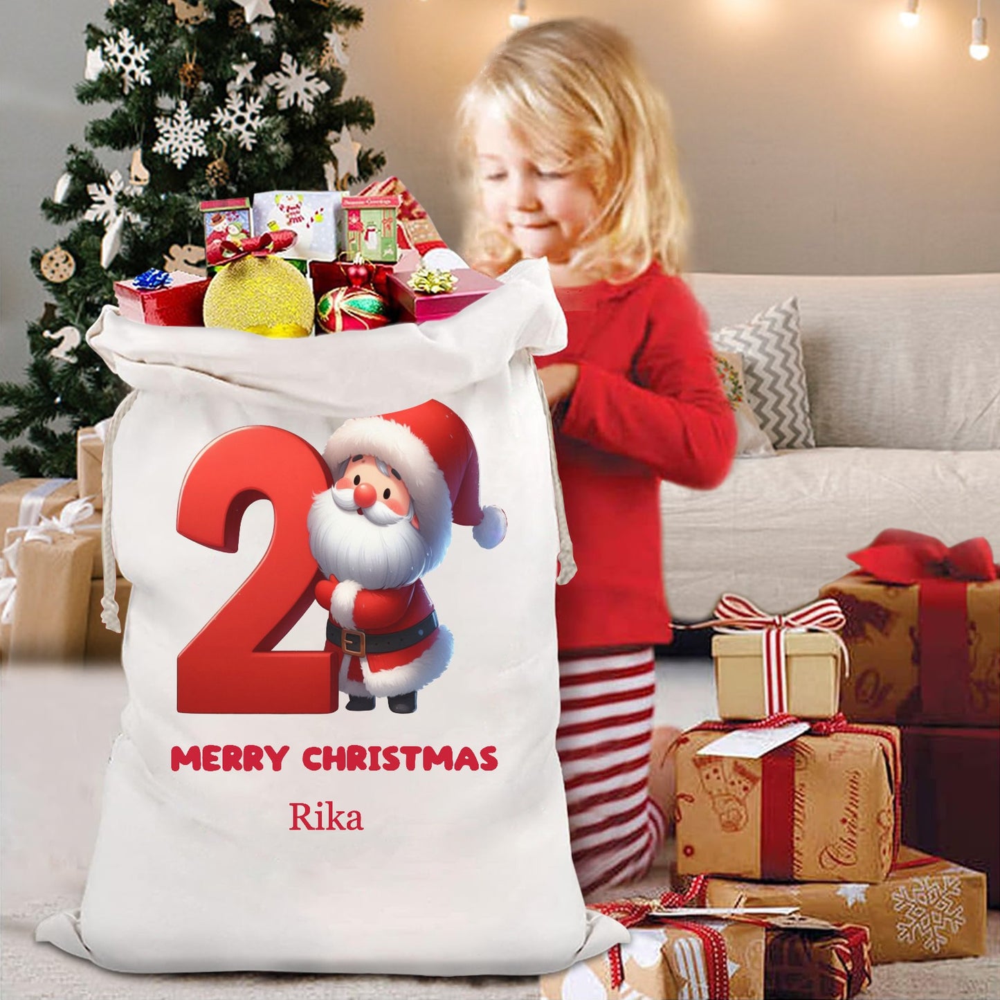 2 Christmas Gift Bag 2024 Christmas Best Gift for Children