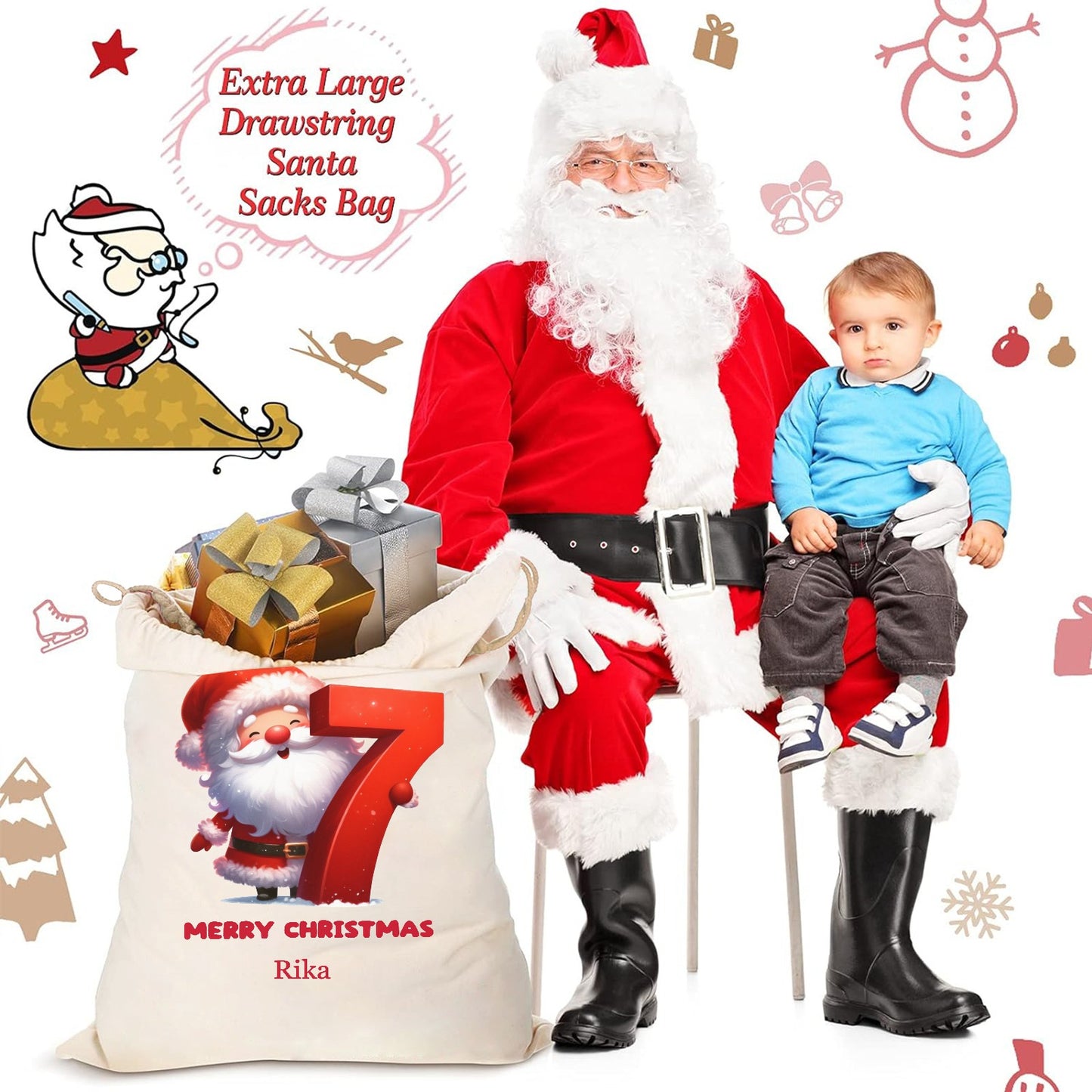 7 Christmas Gift Bag 2024 Christmas Best Gift for Children