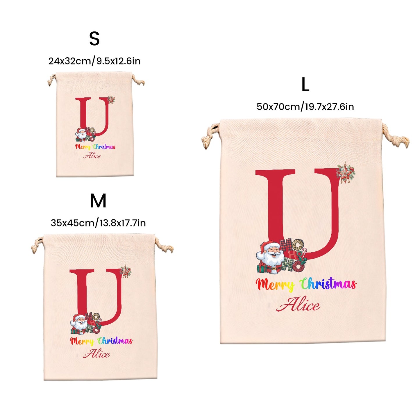 Christmas objects U Christmas Gift Bag 2024 Christmas Best Gift for Children