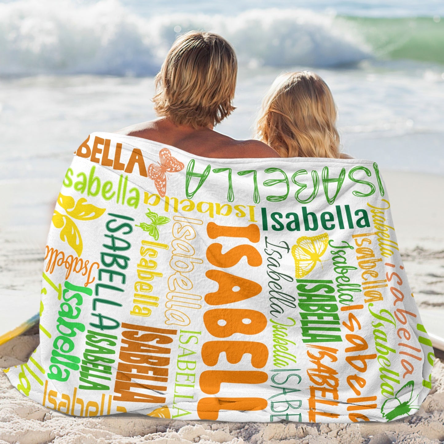 White Flannel Blanket Name Blanket Personalized Blanket for Adult Kids Flannel Customize Throw Blanket Custom