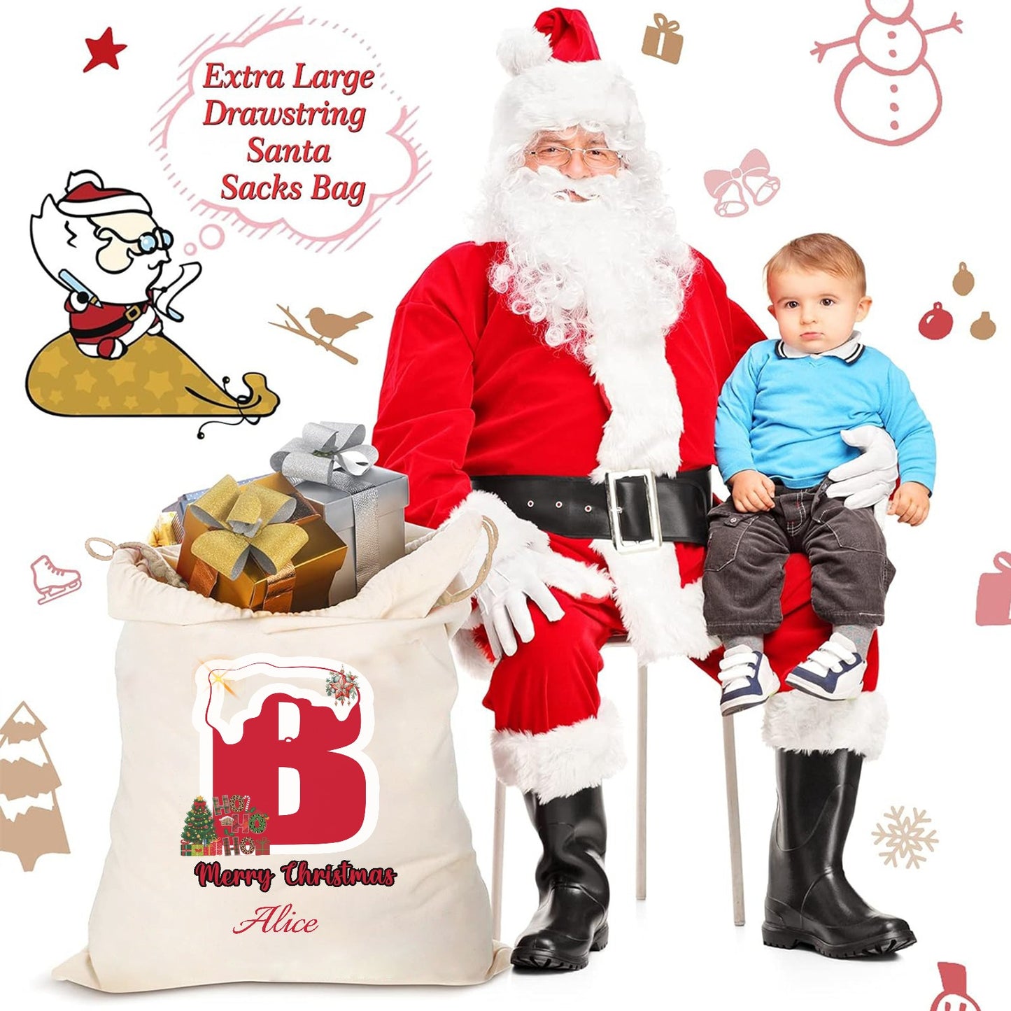B1 Christmas Gift Bag 2024 Christmas Best Gift for Children