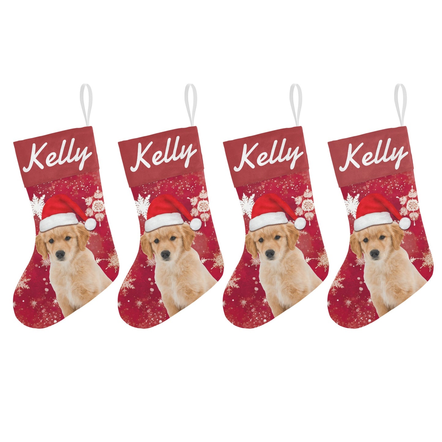 Gift Box Christmas Stocking Custom Name Santa Socks Gift