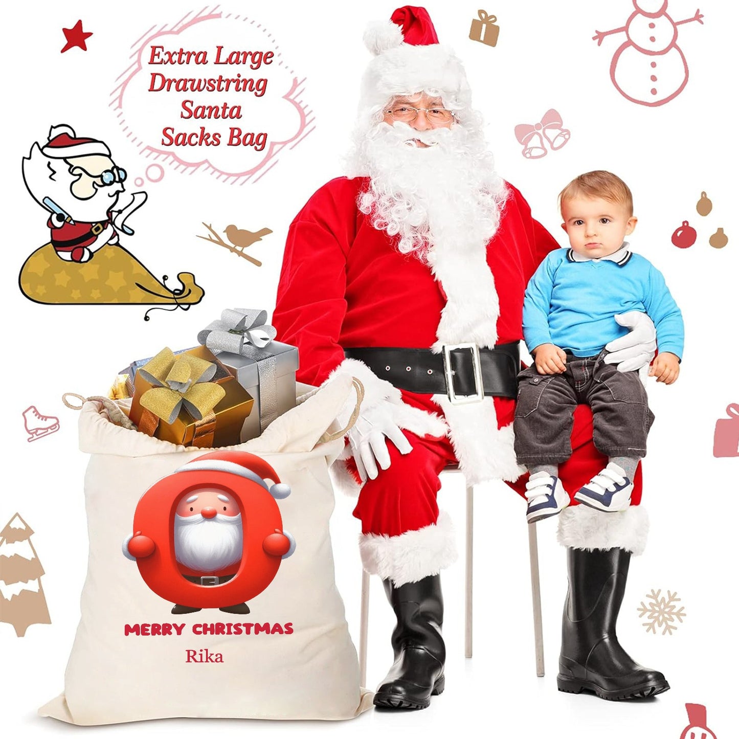 0 Christmas Gift Bag 2024 Christmas Best Gift for Children