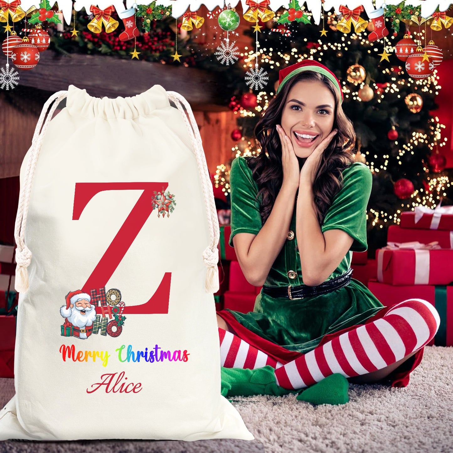 Christmas objects Z Christmas Gift Bag 2024 Christmas Best Gift for Children