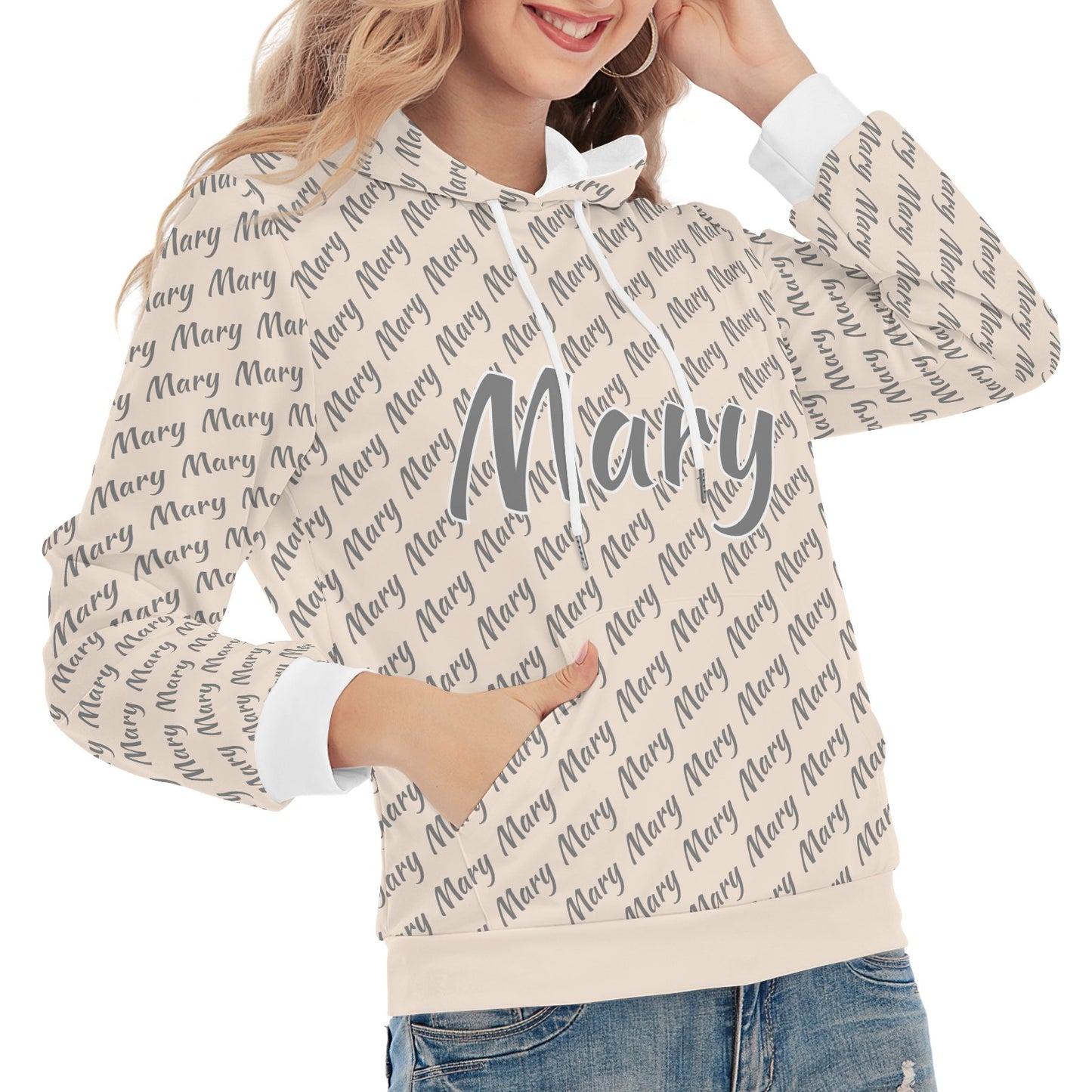 Light Yellow Unisex Heavy Blend Hoodie Custom Hoodie Design Your Own Personalized Hoodies for Women