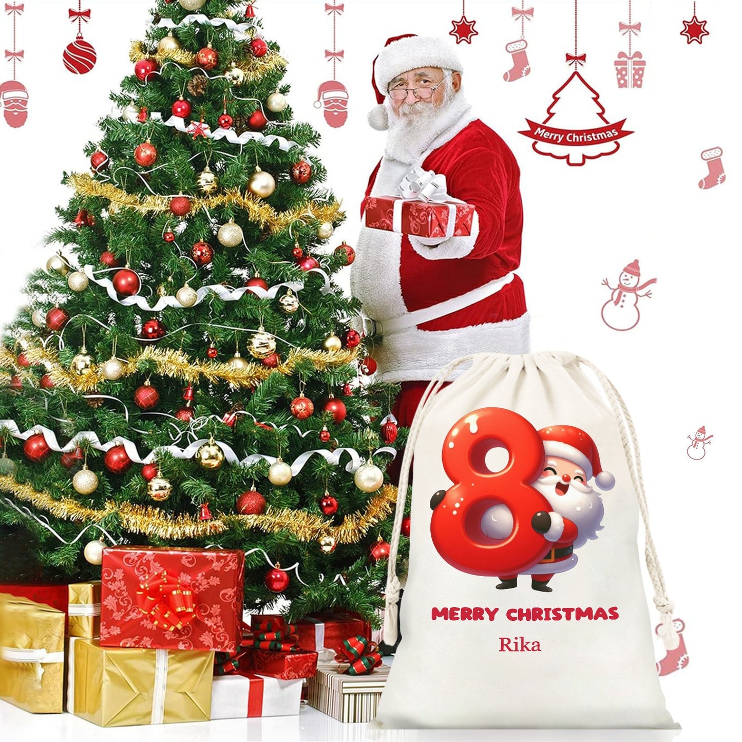 8 Christmas Gift Bag 2024 Christmas Best Gift for Children
