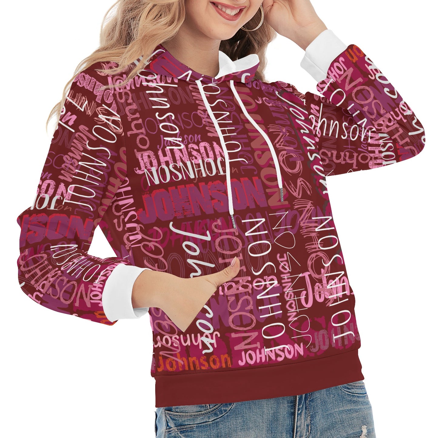 Red Unisex Heavy Blend Hoodie Custom Hoodie Design Your Own Personalized Hoodies for Women