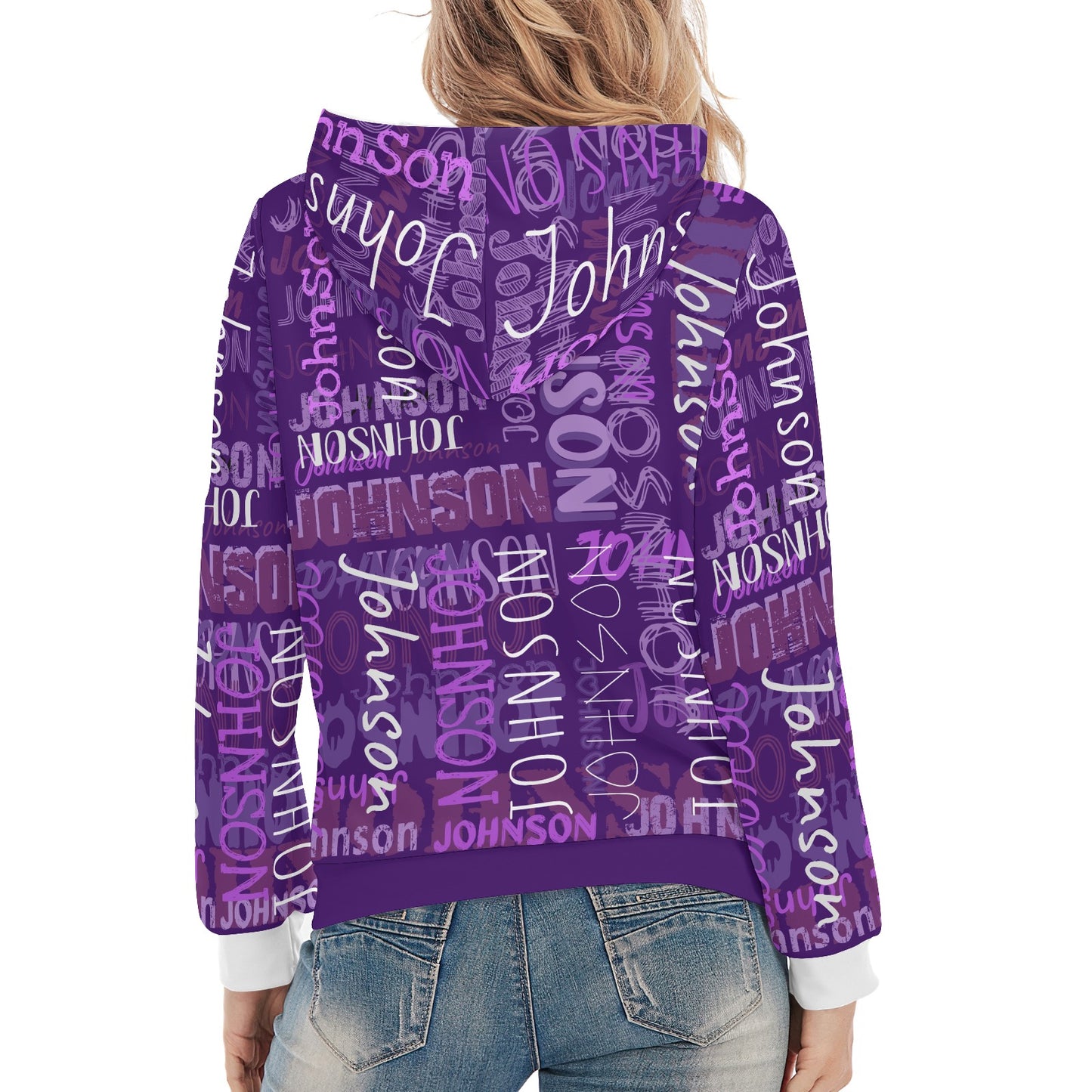 Purple Unisex Heavy Blend Hoodie Custom Hoodie Design Your Own Personalized Hoodies for Women