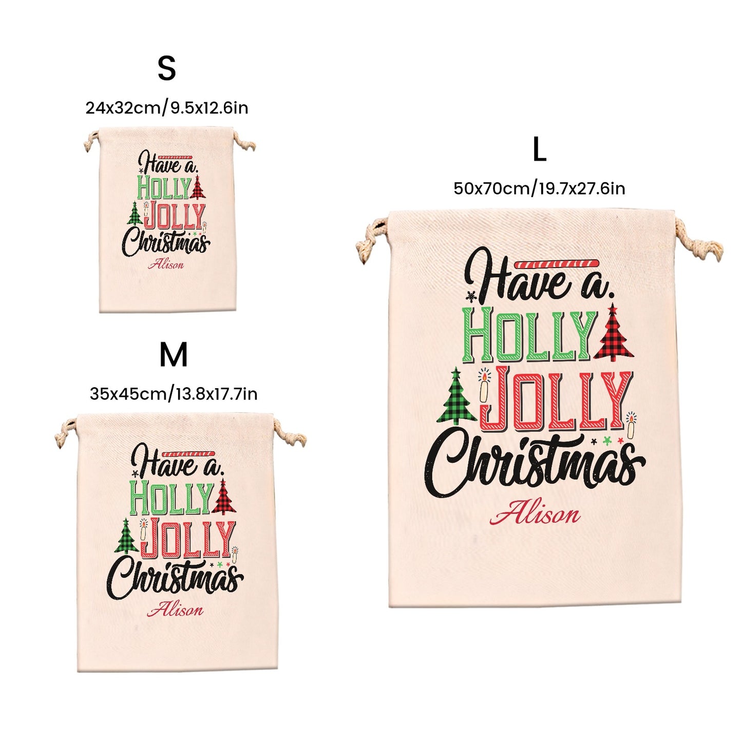 Have-a-Holly-Jolly-Christmas Christmas Gift Bag 2024 Christmas Best Gift for Children