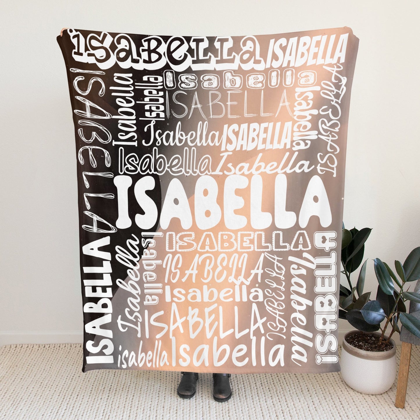 Star Flannel Blanket Name Blanket Personalized Blanket for Adult Kids Flannel Customize Throw Blanket Custom