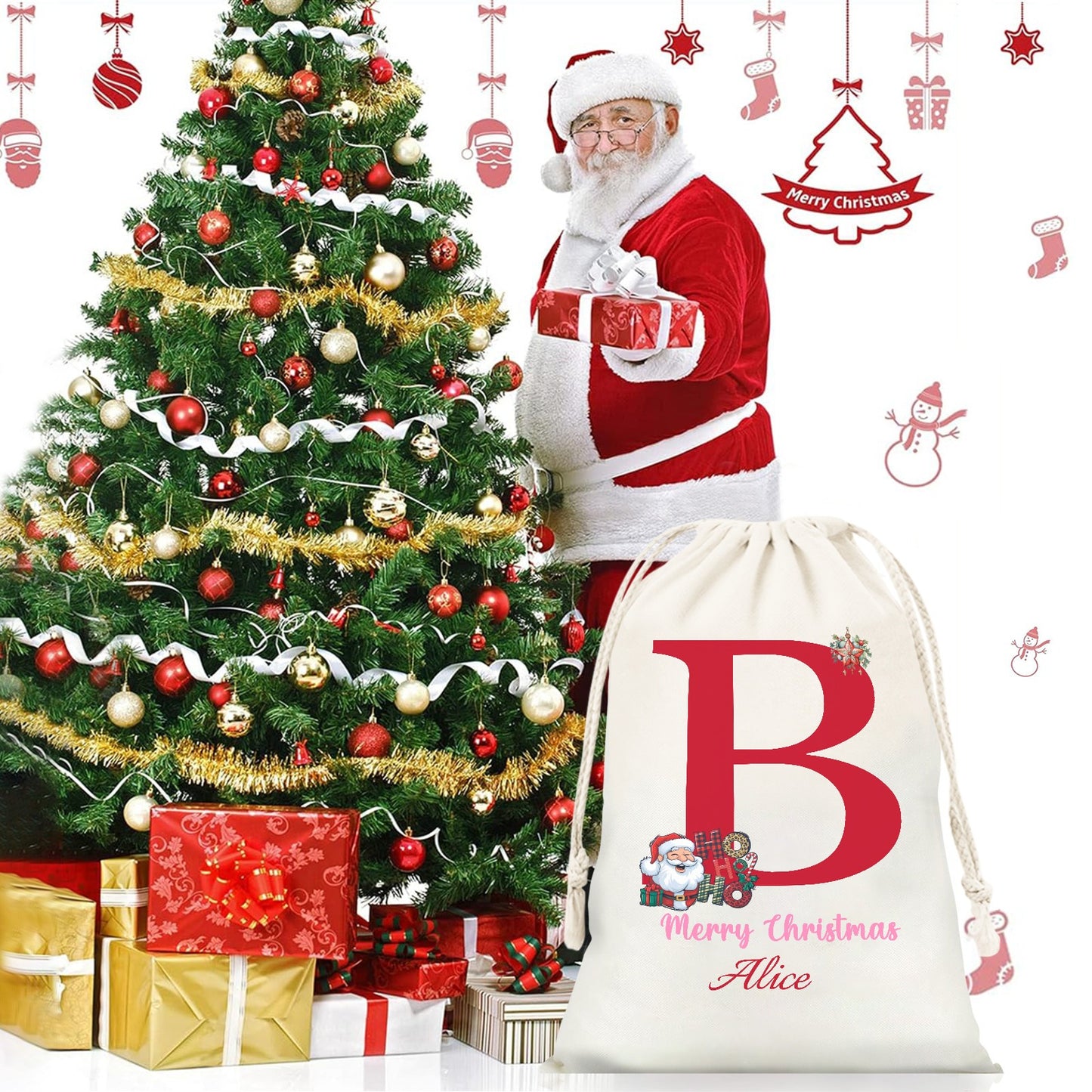 Christmas objects B Christmas Gift Bag 2024 Christmas Best Gift for Children