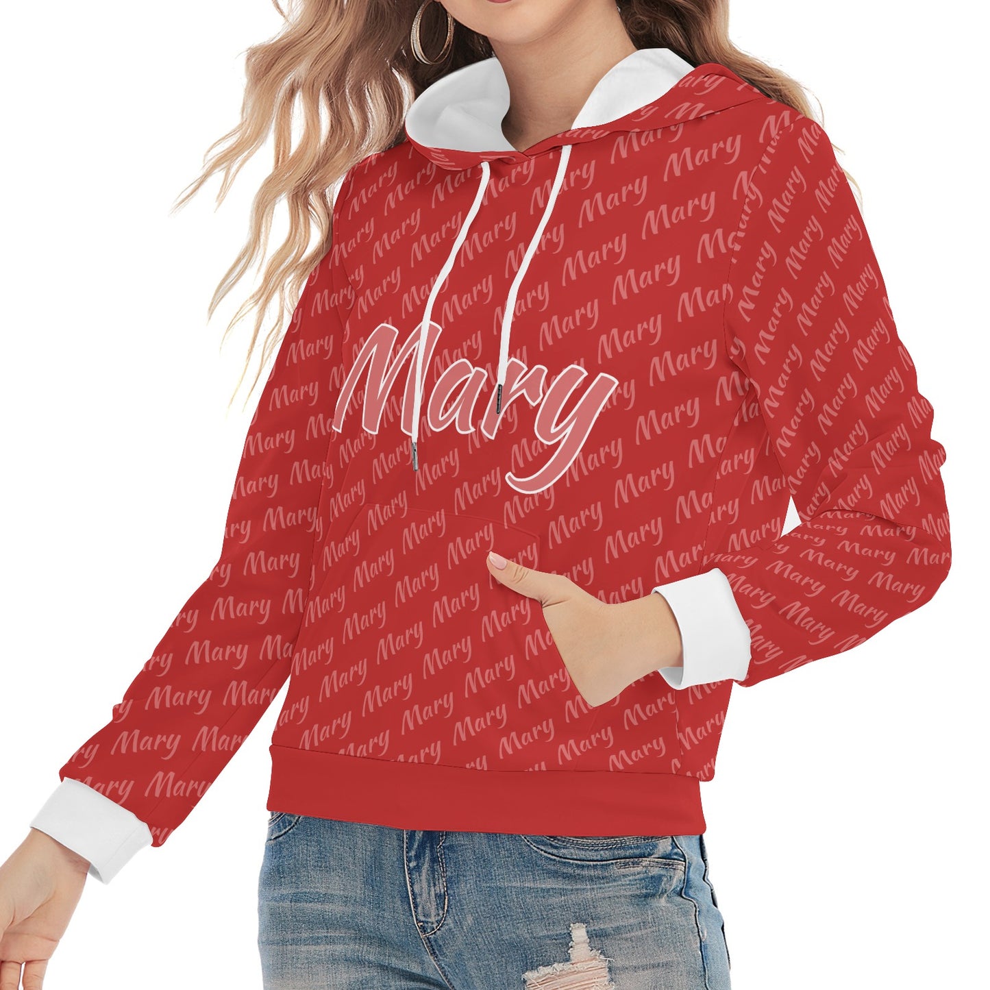 Red Unisex Heavy Blend Hoodie Custom Hoodie Design Your Own Personalized Hoodies for Women