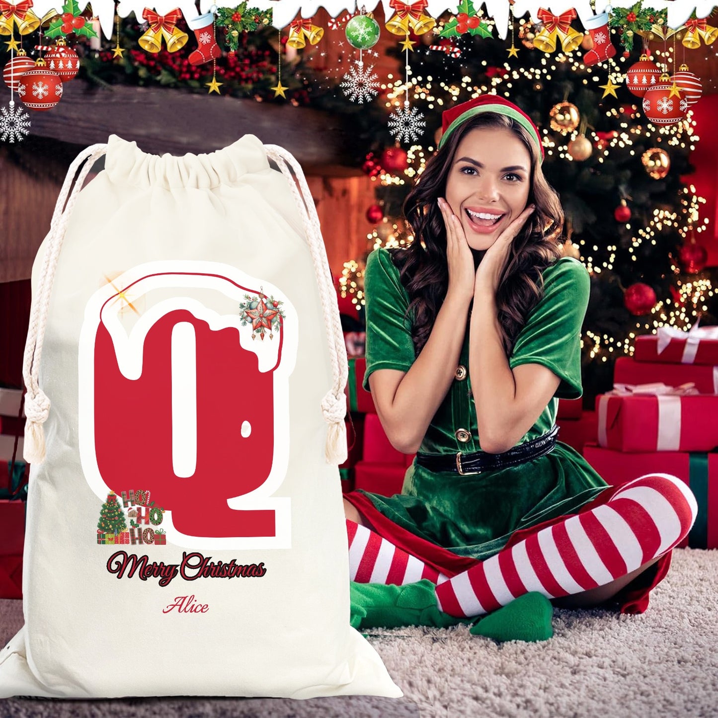Q1 Christmas Gift Bag 2024 Christmas Best Gift for Children