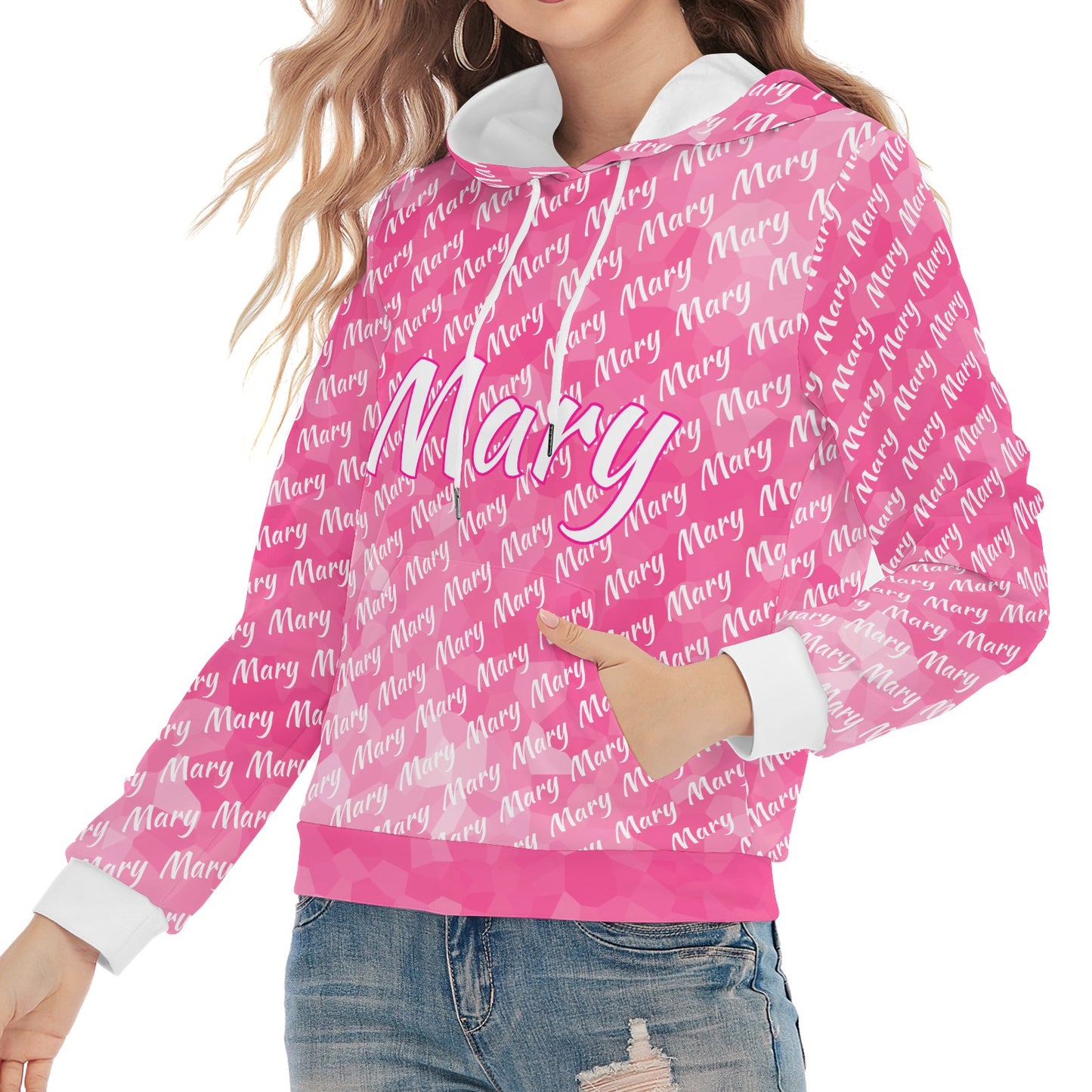 Pink Unisex Heavy Blend Hoodie Custom Hoodie Design Your Own Personalized Hoodies for Women