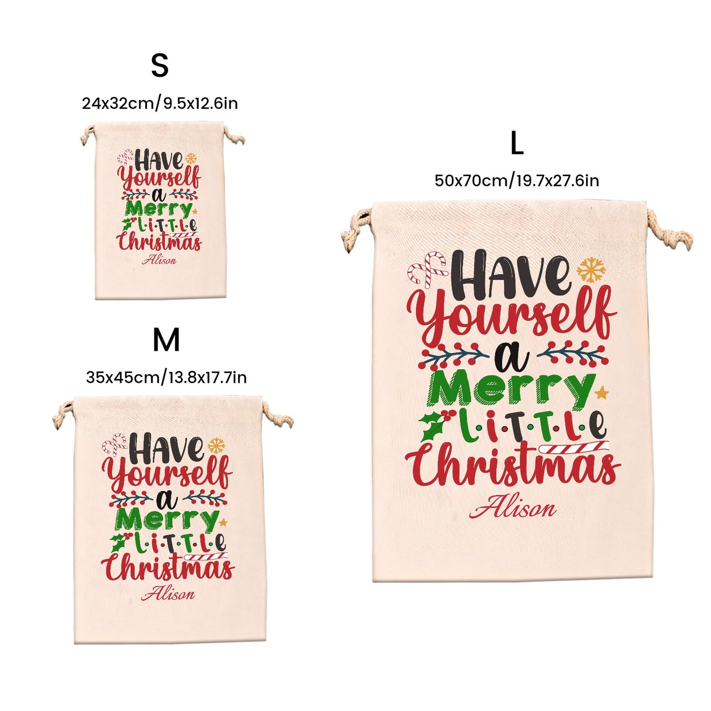 Have-yourself-a-merry-little Christmas Gift Bag 2024 Christmas Best Gift for Children