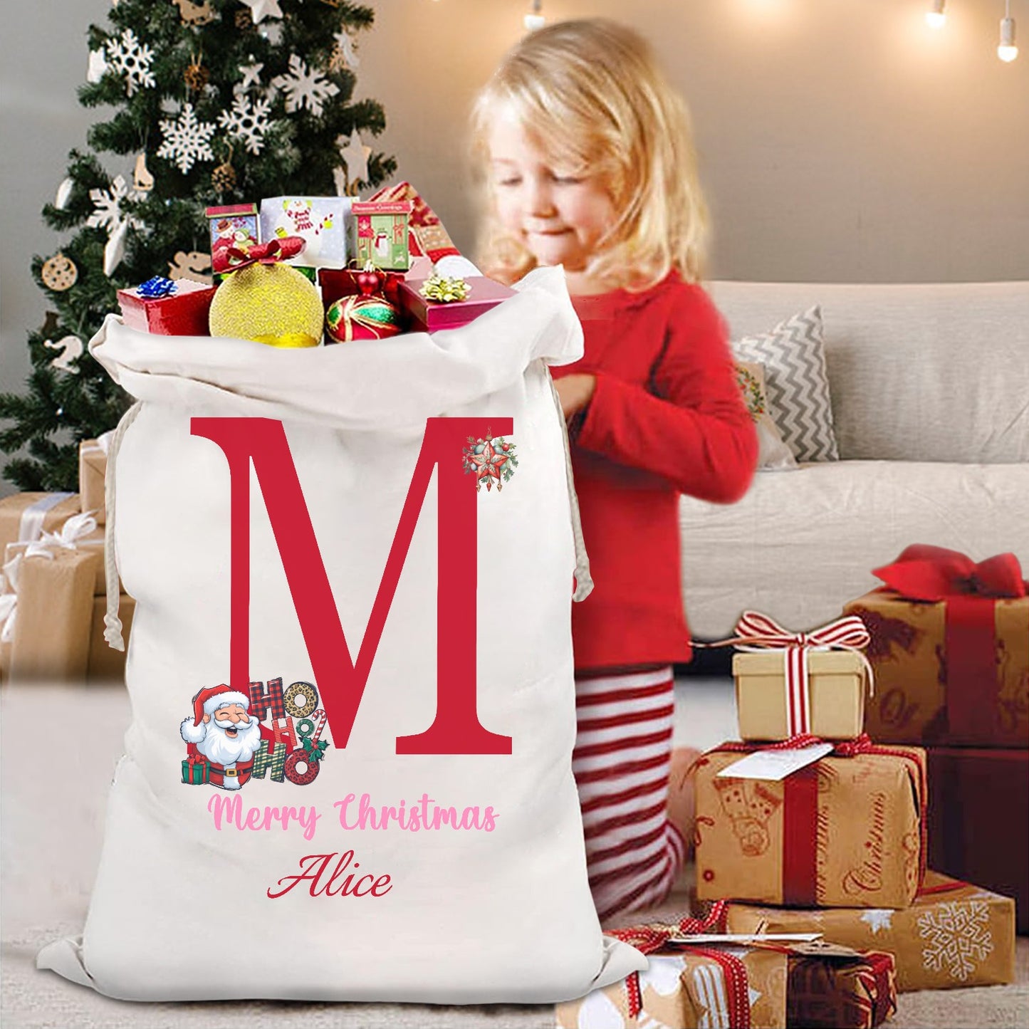 Christmas objects M Christmas Gift Bag 2024 Christmas Best Gift for Children