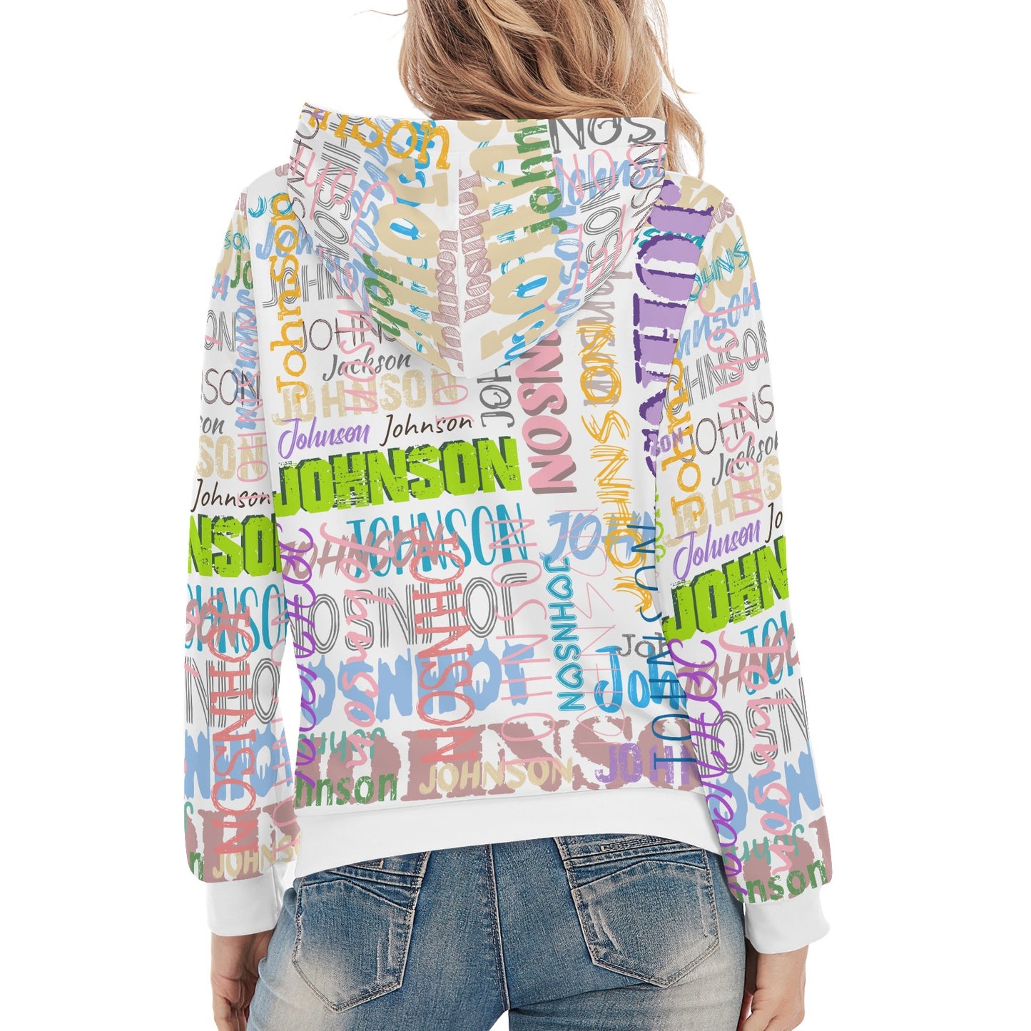 White Unisex Heavy Blend Hoodie Custom Hoodie Design Your Own Personalized Hoodies for Women