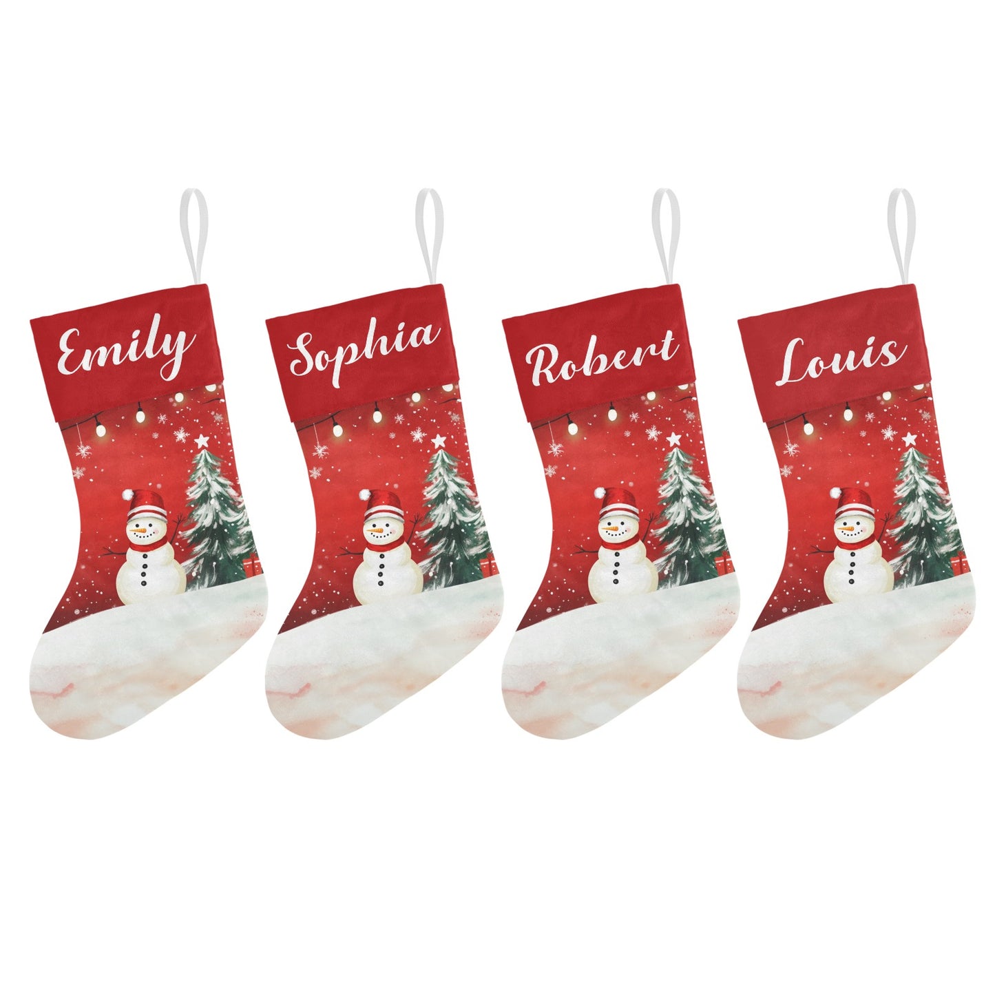 Christmas Snowman Christmas Stocking Custom Name Christmas Socks Gift