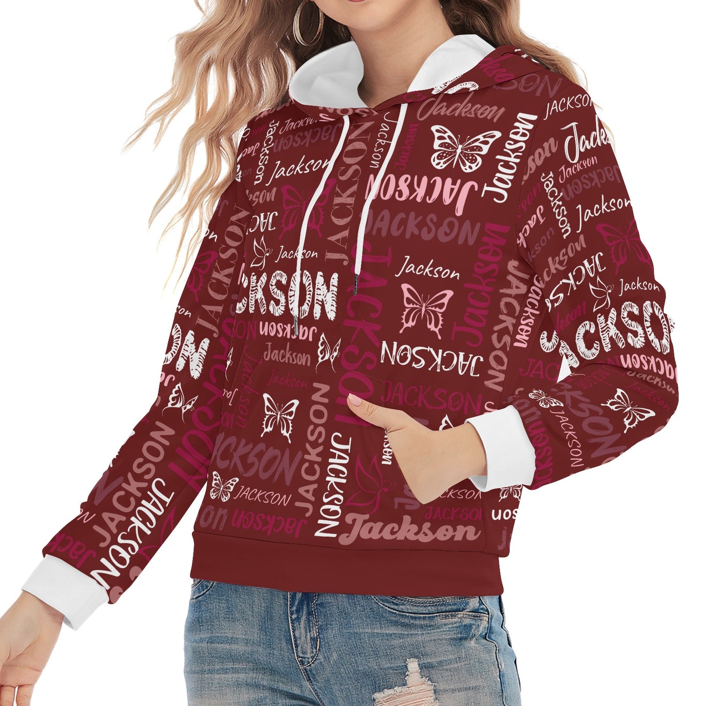 Red Unisex Heavy Blend Hoodie Custom Hoodie Design Your Own Personalized Hoodies for Women