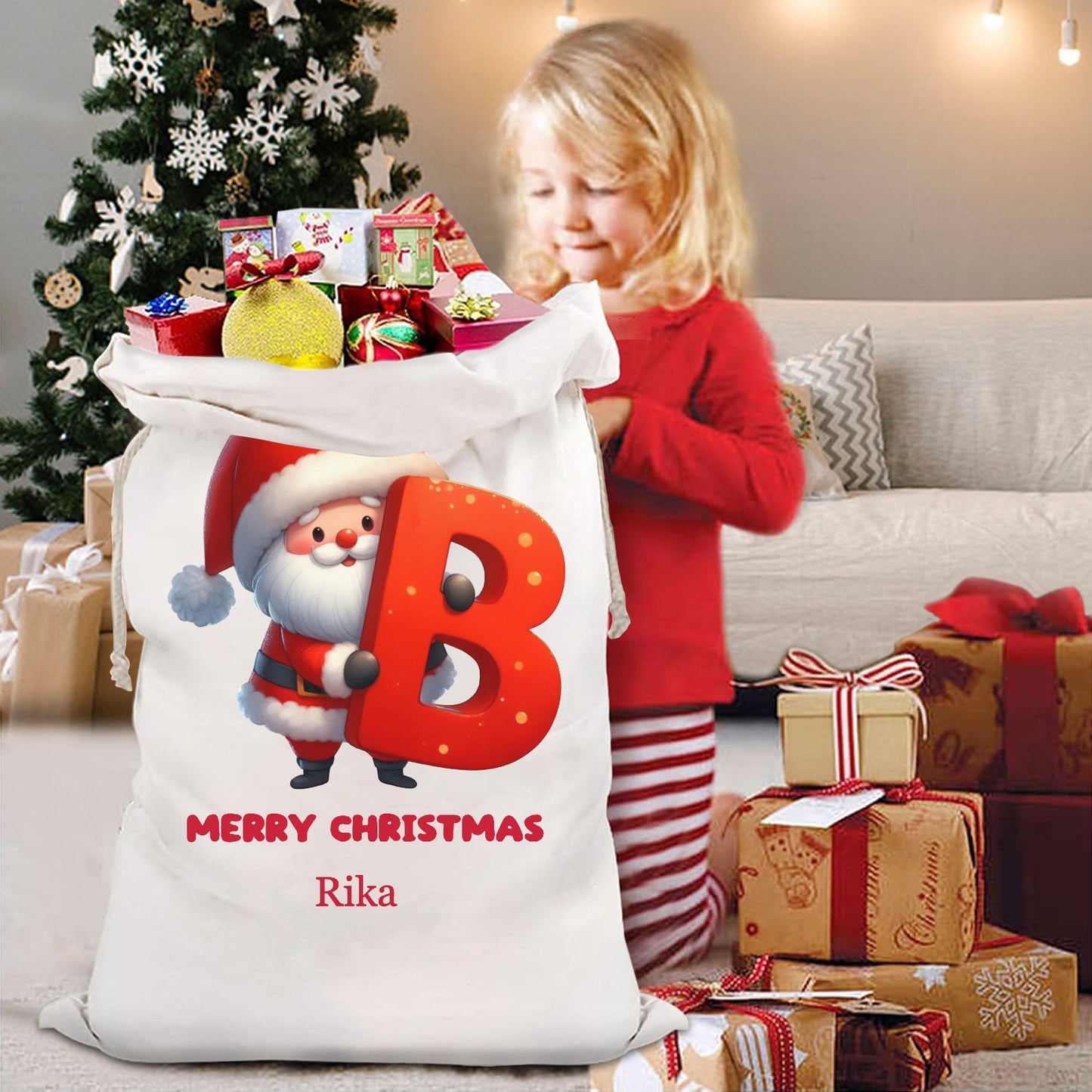 B Christmas Gift Bag 2024 Christmas Best Gift for Children
