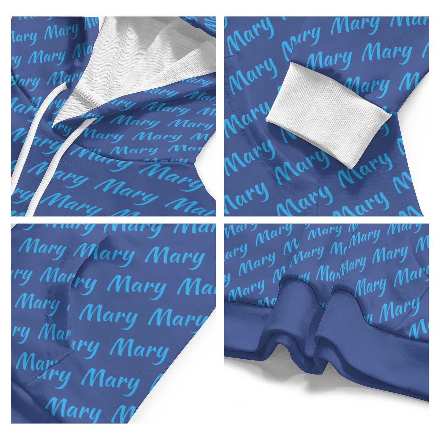 Blue Unisex Heavy Blend Hoodie Custom Hoodie Design Your Own Personalized Hoodies for Women