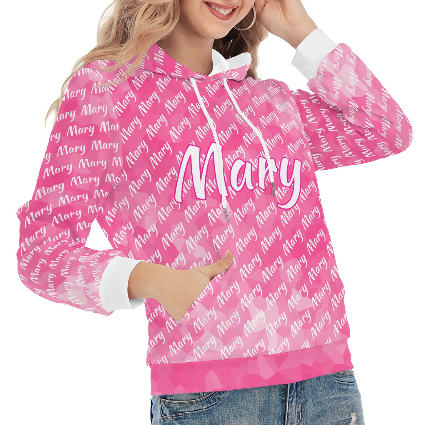 Pink Unisex Heavy Blend Hoodie Custom Hoodie Design Your Own Personalized Hoodies for Women