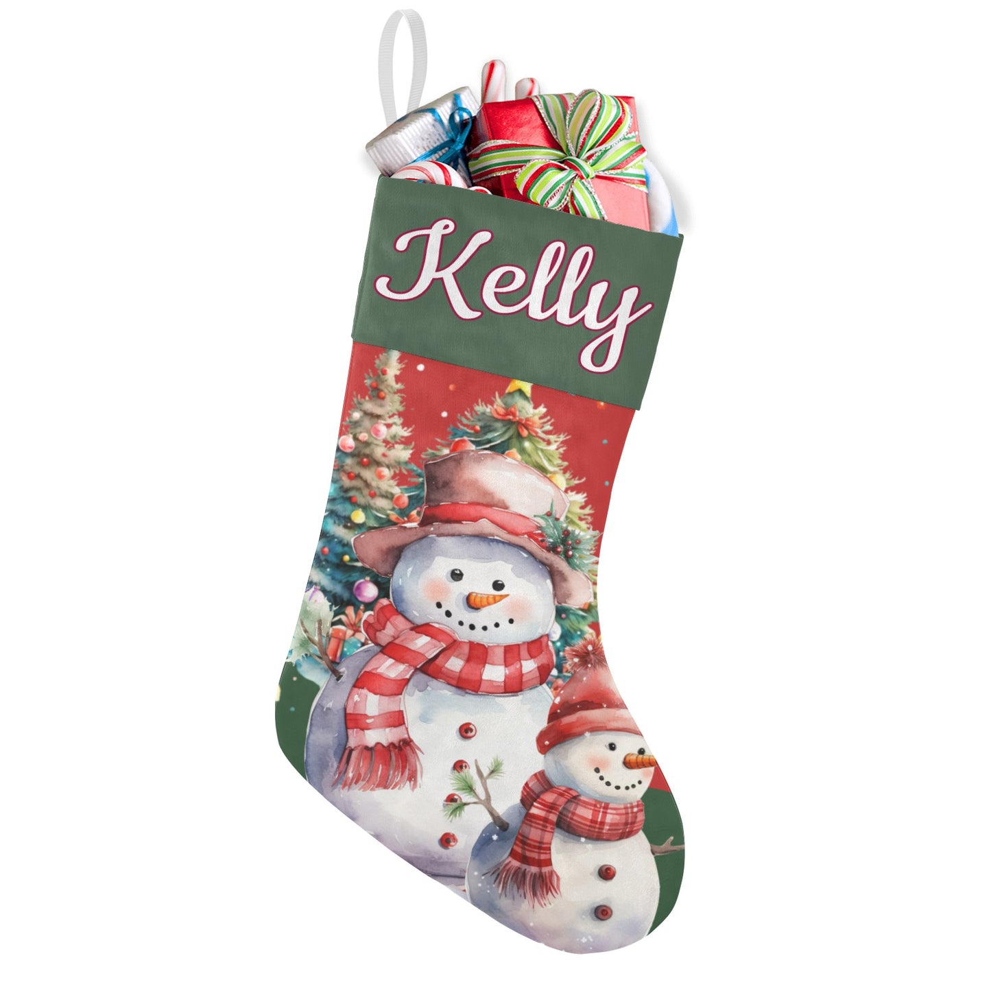 Ball Christmas Stocking Custom Name Santa Socks Gift