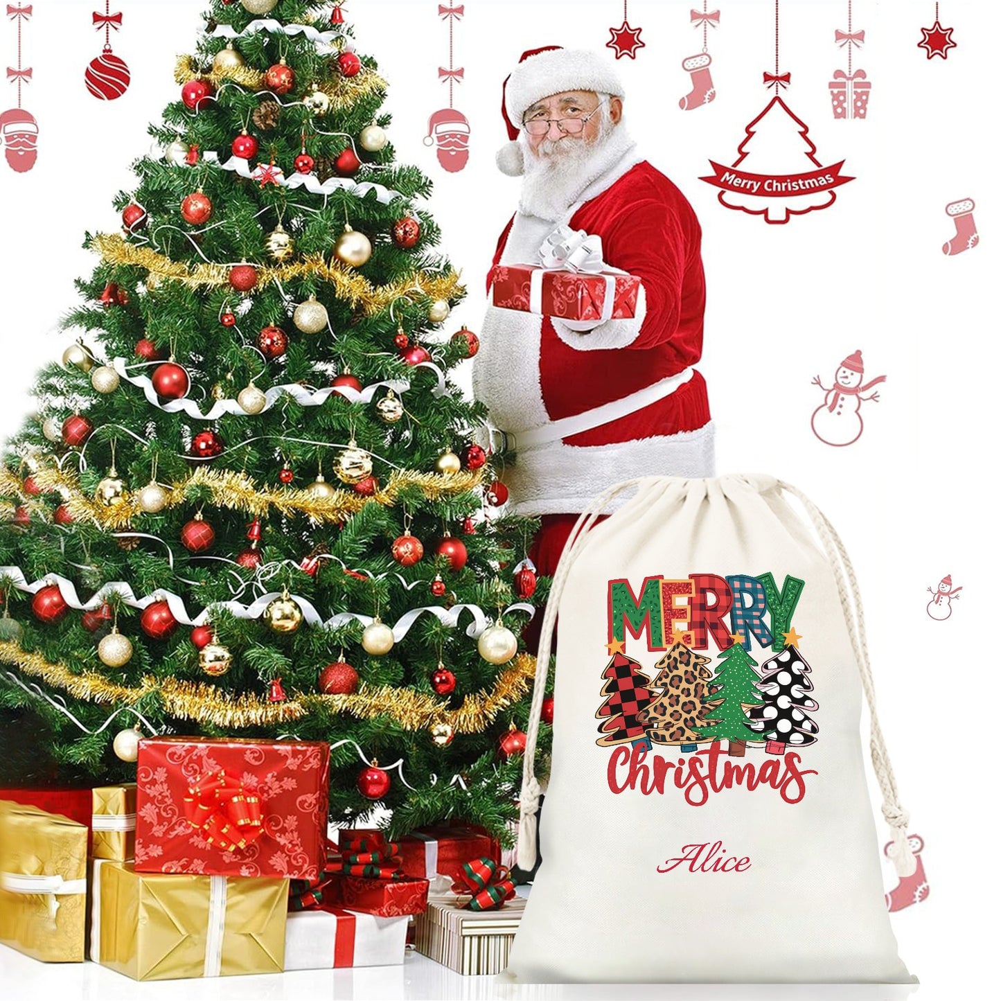 1 Christmas Gift Bag 2024 Christmas Best Gift for Children